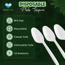 Plastic Teaspoon Medium Size - Bulk Pack (1000 Teaspoons)