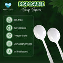 Plastic Soup Spoons Medium Size - Bulk Pack (1000 Soup Spoons)