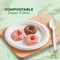 Compostable 9" Heavy Duty Disposable Paper Plates [125 Pieces]