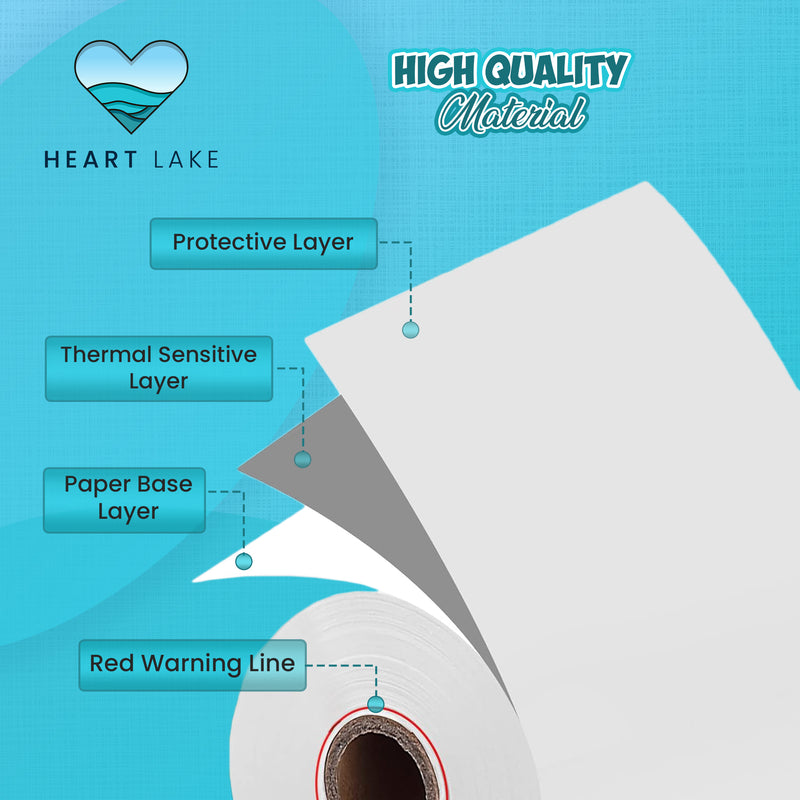 2 1/4" x 30' Rolls [20 Pack] Premium Quality Thermal Paper Rolls for Credit/Debit Card Machines