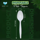 Plastic Teaspoon Medium Size - Bulk Pack (1000 Teaspoons)