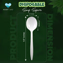 Plastic Soup Spoons Medium Size - Bulk Pack (1000 Soup Spoons)