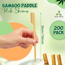 Wooden Paddle Picks Skewers | 200 pack