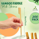 Wooden Paddle Picks Skewers | 200 pack