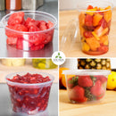 Plastic containers with lids MEGA Combo Pack Comes With 44 Sets of 8oz, 16oz, and 32oz