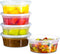 Reusable Plastic Deli Food Storage Container with Alright Lids | 8 oz.