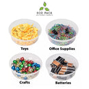 Plastic containers with lids MEGA Combo Pack Comes With 44 Sets of 8oz, 16oz, and 32oz