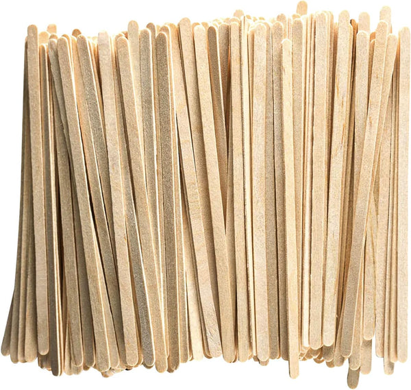 Disposable Birch Wood Coffee Stir Sticks 7” Large | 1000 pack