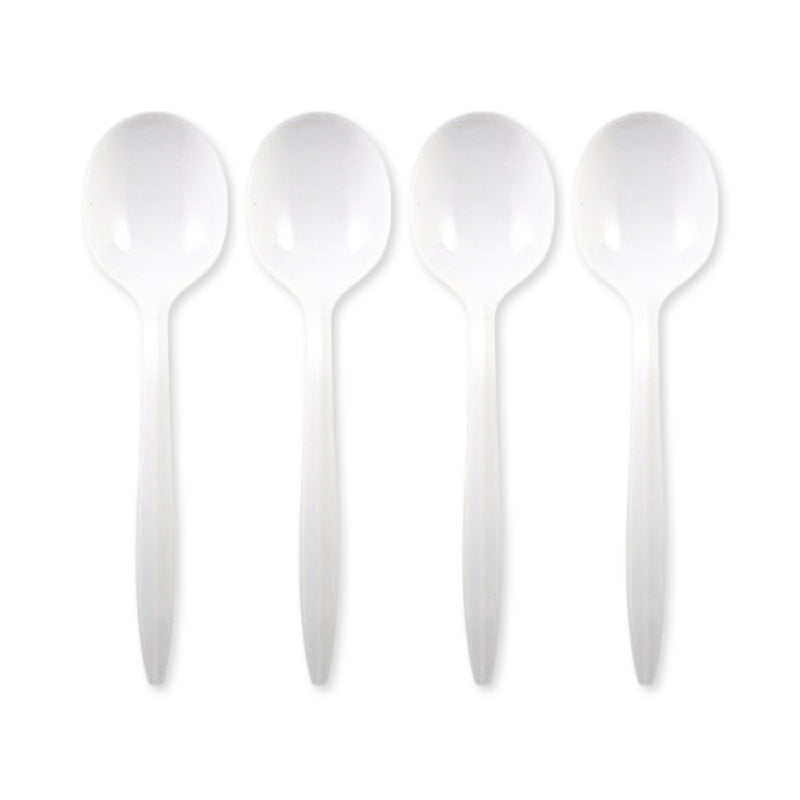 Plastic Soup Spoons Medium Size - Bulk Pack (1000 Soup Spoons)