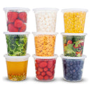 Plastic Deli Food Storage Containers With Airtight Lids | 24 oz - 24 Set