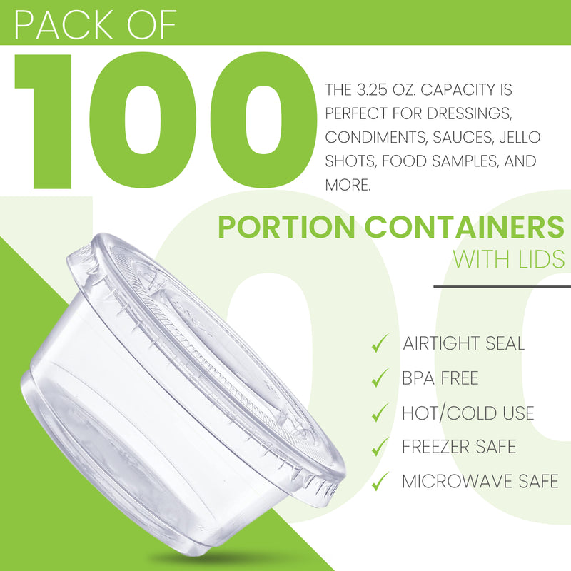 Plastic Disposable Portion Cups | 3.25 oz